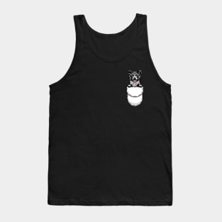 Funny Akita Pocket Dog Tank Top